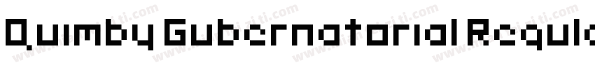 Quimby Gubernatorial Regular字体转换
